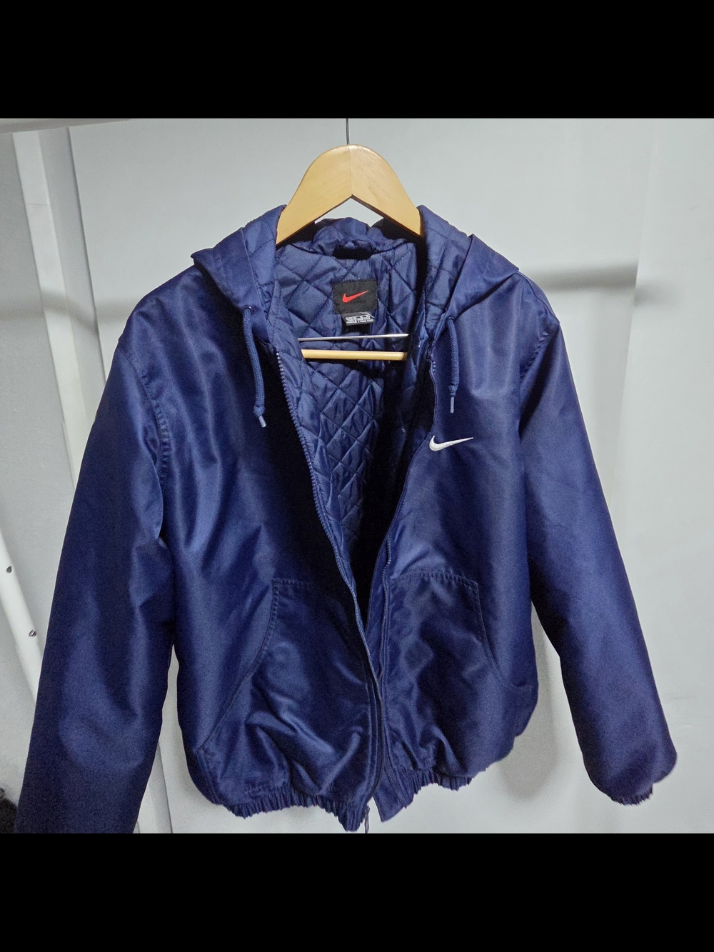 Vintage 90's Nike Quilted Lined Windbreaker Jacket
